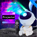 LED Star Galaxies Projector Night Light Astronaut Starry Sky Bedroom Room Decor Children's Gift