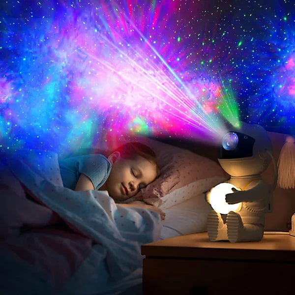 LED Star Galaxies Projector Night Light Astronaut Starry Sky Bedroom Room Decor Children's Gift