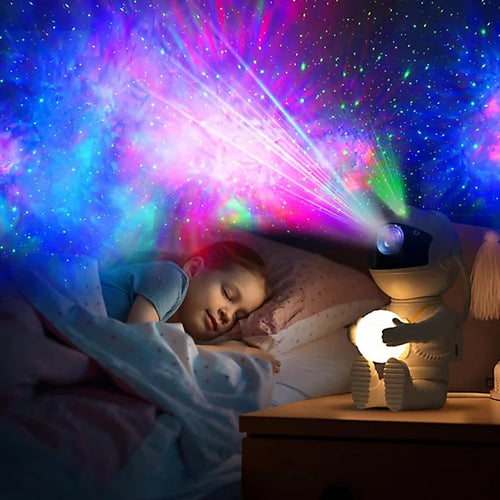 LED Star Galaxies Projector Night Light Astronaut Starry Sky Bedroom Room Decor Children's Gift